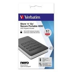 Verbatim Store n Go Secure Port HDD 53403 - Ultra-Secure Portable Storage for Your Data!
